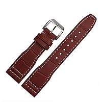 Embossed Leather Band Watch Strap 22mm for IWC Pilot's IW377709 IW502802 Watchs