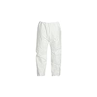 DuPont Tyvek 400 Disposable Protective Pant with Elastic Waist, White, X-Large, 50-Pack