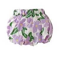 Girls Short Outfits Jogger Shorts Summer Cotton Casual Floral Flower Shorts Active Pants Baby Shorts Girls