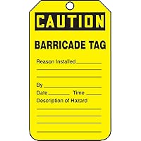 ACCUFORM SIGNS Caution Tag TAB105CTP