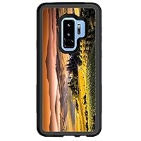 Phone Case for Galaxy S9 Plus Defender, Anti Scratch, Pattern, Compatible with Samsung Galaxy S 9 Plus, Black, Landscape