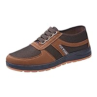 Men's Casual Sneaker Walking Shoes Men's Casual Sneaker Walking Shoes Men Wedge Heel Soft Sole Soft Sole Round Toe Breathable Running Western Shoes Fashion