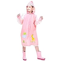 Toddler Rain Poncho Kids Rain Coat for Kids Raincoat Girls Boys Reusable Rain Poncho Jacket Rainwear Boys Jacket