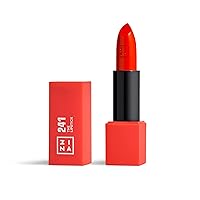 3INA The Lipstick 241 - Outstanding Shade Selection - Matte And Shiny Finishes - Highly Pigmented And Comfortable - Vegan And Cruelty Free Formula - Moisturizes The Lips - Matte Coral Red - 0.16 Oz