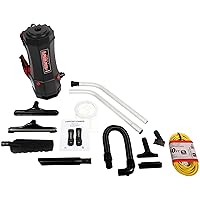 Cen-Tec Systems 98317-AZ HEPA Commercial Backpack Vacuum with Attachment Set, 6 Qt, Black