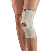 DonJoy DA161KS02-TAN-M Deluxe Elastic Knee for Sprain, Strain, Swelling, Soreness, Arthritis, Knee Cap Support, Tan, Medium fits 14