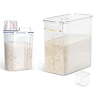 TBMax Rice Container 20 Lbs + Rice Storage Container 4 Lbs