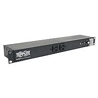 Tripp Lite 12-Outlet Rackmount PDU Isobar Surge Protector Power Strip, 20A, 3840 Joules, 15ft Cord with 5-20P Plug, 1U Rack-Mount, Lifetime Manufacturer's Warranty & $25,000 Insurance (IBAR12-20ULTRA)