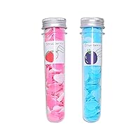 Disposable Paper Soap Confetti Cleaning Washing Hand Bath Toiletry Paper Soap Sheets Petals Soap Flakes with Storage Tube for Kitchen Toilet Outdoor Travel Camping Hiking multi color (PACK OF 2)