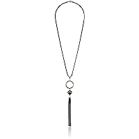 Ben-Amun Jewelry Snake Chain with Tassel Pendant Necklace, 30