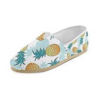 Unisex Shoes Hawaiian Pineapple Casual Canvas Loafers for Bia Kids Girl Or Men
