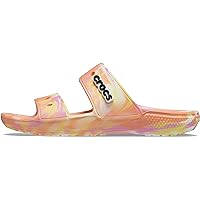 Crocs Unisex Classic Tie Dye Two-Strap Sandals Slide
