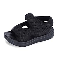 MK MATT KEELY Unisex Kids Summer Slide Sandals Baby Comfort Anti-Slip Open Toe Adjustable Walking Beach Shower Shoes for Boys Girls