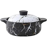 Kitchen Pot Stew Pot Cookware Terracotta Casserole Dishes with Lids-Smooth Glazed Surface Without Fading 3L