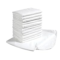 Children's Factory CF321-103 Soft Cotton Blankets, Set of 12, White , X Large