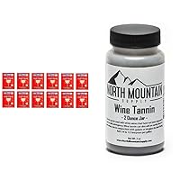 RS-PC-12 Red Star Premier Classique Wine Yeast - Pack of 12 - Fresh Yeast & WT-2oz Wine Tannin - 2 Ounce Jar