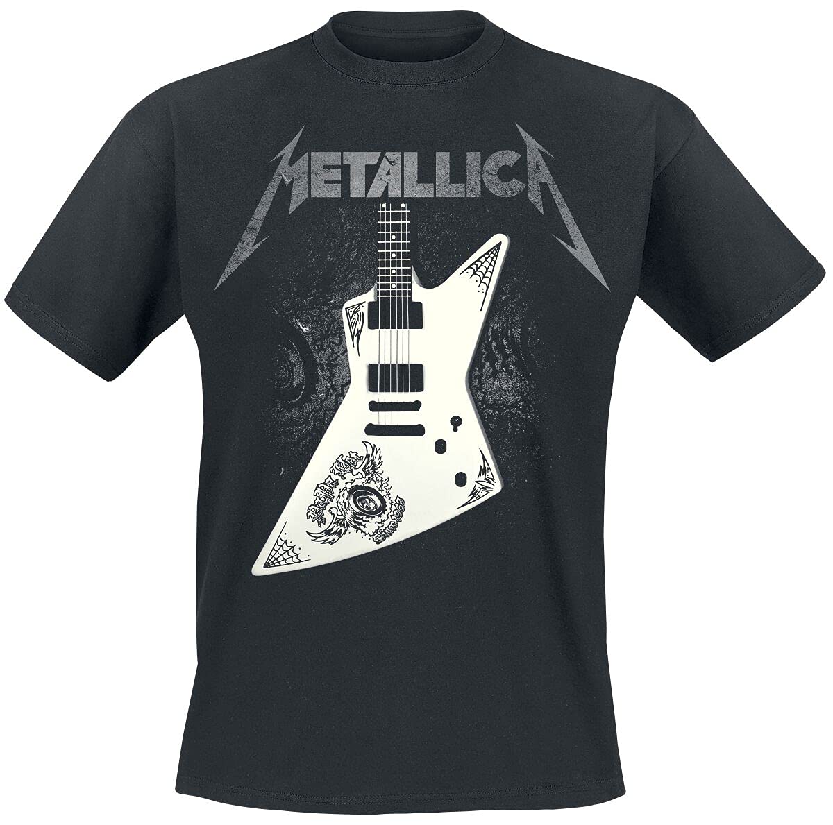 Metallica Papa Hetfield Guitar Official Mens T-Shirt Black