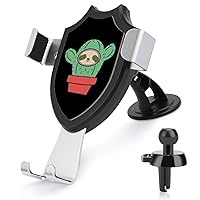 Funny Sloth Cactus Novelty Phone Holders for Car Cell Phone Car Mount Hands Free Easy to Install