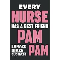 Funny Rn Nurse Best Friend Pam Diazepam Lorazepam: Undated Daily Planner: Set Goals, Plans, And Schedules Monthly, Weekly, And Daily (6