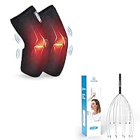 COMFIER Manual Scalp Massager & Heated Knee Brace Wrap