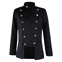 Mens Fashion Suit Jacket Slim Fit Blazers Stage Dress Jackets Double Breasted Formal Business Waistcoat