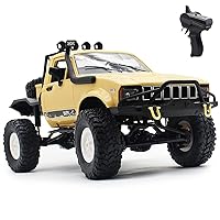 Mostop RC Crawler Car Offroad RC Truck C14 RC Rock Crawler Waterproof, 4x4 Throttle & Steering Control k All Terrain Car 2.4Ghz Remote Control Trucks Hobby RC Car Gift for Kids Adults