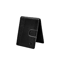 Ethically Sourced Slim Minimalist Bifold Wallet for Men and Women. RFID Blocking with Money Clip and Pull Tab Combo. 14 Card Holder.