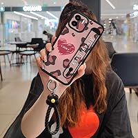 Lulumi-Phone Case for Xiaomi Redmi A1 4G/A2 4G, Soft case Lovely Wrist Strap Luxurious Cartoon Kickstand Personality Waterproof Flower Bracelet Back Cover Anti-Knock Skeleton