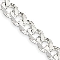 Sterling Silver 7.5mm Curb Chain