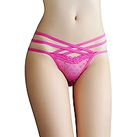 Christmas Sexy G-Strings Thongs For Women Criss Cross Cutout String Panties Sheer Lace Underwear Bow Strappy T-Back Briefs