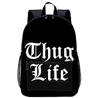 Thug Life 17 Inch Laptop Backpack Lightweight Work Bag Business Travel Casual Daypack