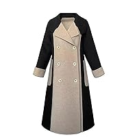 Women's Spring Jackets Fashion Casual Solid Color Long Sleeve Woolen Coat Cardigan Sweaters Casual Jackets, S-5XL