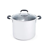 T-fal Specialty Stainless Steel Stockpot 12 Quart Oven Safe 350F Pots and Pans, Cookware Silver