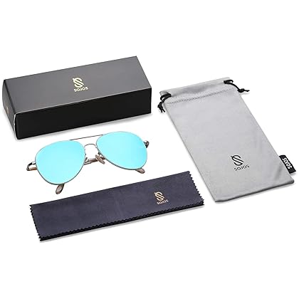 SOJOS Trendy Aviator Sunglasses for Women and Men