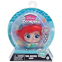 Disney Doorables Tag-A-Longs Ariel Wearable Figure and Charms Series 1, Styles May Vary, Officially Licensed Kids Toys for Ages 5 Up by Just Play