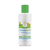 MAMAEARTH Nourishing Baby Hair Oil | Dry Scalp & Cradle Cap Care with Natural Avocado & Almond | Gentle Moisturizer for Delicate Skin 6.76 Fl Oz (200ml)