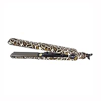 Newest Turbo Silk Limited Animal Edition 1” Scratch resistant Ceramic Plates Hair Straightener Flat Iron (Giraffe)