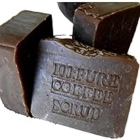 100% Brazilian Coffee Soap Scrub Handmade !