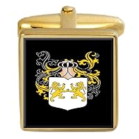 Collins Ireland Family Crest Surname Coat Of Arms Gold Cufflinks Engraved Box