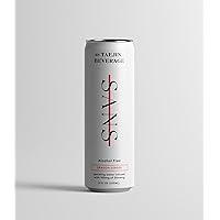 SANS Natural Non-Alcoholic Drink with Ginseng, Adaptogen Sparkling Water, 10 Calories, Caffeine Free, 12 pack – (Dragon Fruit Ginger)
