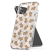 Phone Case Capybara Cover Accessories Protect Shockproof TPU Compatible with iPhone 15 14 13 Pro Max 12 11 X Xs Xr 8 7 6 6s Plus SE for Samsung S21 S22 S23 S24 Ultra Transparent