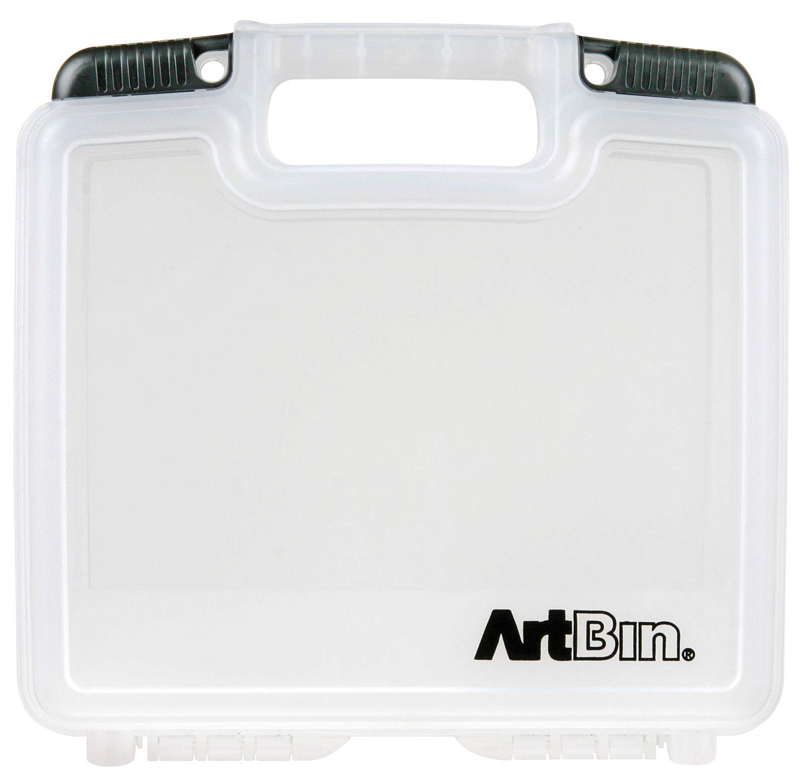 ArtBin 6972AB 10 inch Quick View Deep Base Carrying Case, Portable Art & Craft Organizer with Handle, [1] Plastic Storage Case, Translucent