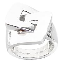 925 Silver White Diamond Ring, Size 7 (G-H, SI1-SI2)