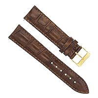 Ewatchparts 20MM LEATHER STRAP BAND COMPATIBLE WITH 36MM ROLEX DATEJUST 1602 1603 16014 LIGHT BROWN GOLD