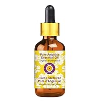 Deve Herbes Pure Angelica Essential Oil (Angelica archangelica) with Glass Dropper Natural Therapeutic Grade Steam Distilled 50ml (1.69 oz)