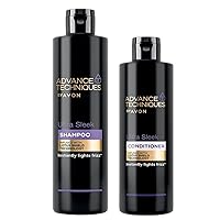Avon Advance Techniques Ultra Sleek Shampoo 13.52 fl.oz. and Conditioner 8.45 fl.oz. SET!