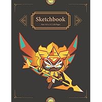 Golden Cheese Cookie - Sketchbook: All cookies in cookie run kingdom | Golden Cheese CRK - Best Cookies in Cookie Run Kingdom | Large 8.5 x 11 Inches ... | Sketch Book for drawing and sketching