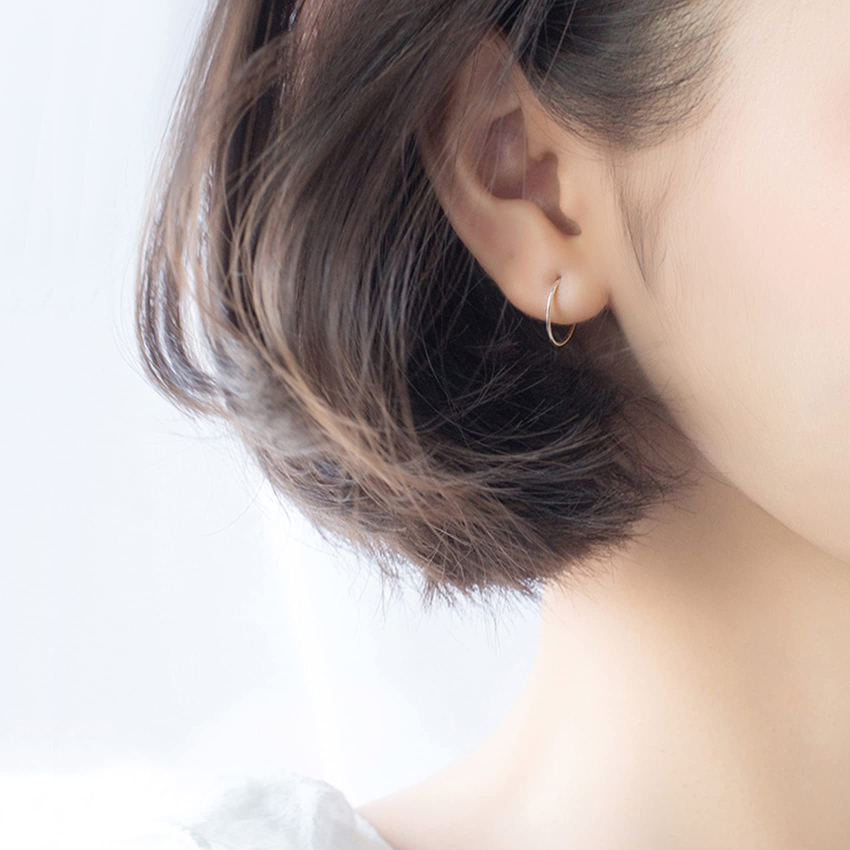 Silver Hoop Earrings- Cartilage Endless Small Hoop Earrings Set for Women Men Girls, 3 Pairs of Hypoallergenic 925 Sterling Silver Tragus Earrings Nose Lip Rings