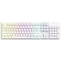FE87/104 RGB Mechanical Keyboard, Hot Swappable Gaming Keyboard, Customizable Backlit, Magnet Upper Cover Type-C Wired Keyboard for Mac Windows-White/Brown Switch