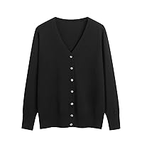 Open Front Knit Cardigans for Women Button Sweaters Long Sleeve Ribbed Jumper Coats Fashion Fall Cardigan Tops